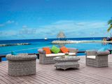 PE Rattan Outdoor Used Big Patio Sofa