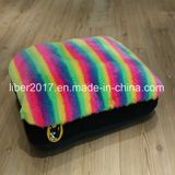 Rainbow Color Soft Fur Thick Cat Dog Sofa Bed Pet Mattress Dog Mat Bed