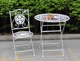 Hand Made Antique Set/3 Patio Table Set