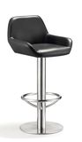 Foshan Armrest Stainless Steel High Back Bar Chair