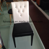 Modern Leather Cafe Chair with Wood Legs (FOH-CXSC71C)
