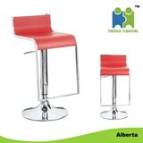 Long Durable Cheap Adjustable Hard Leather Cover Barstool (Alberta)