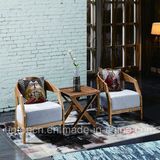 Wooden Hotel Furniture Set with Fabric Upholstery Chair and Square Table (SP-CT828)