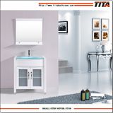 Antique Style Glass Top Bathroom Vanity T9120-30W/36W