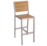 Outdoor Modern Restaurant Polywood Bar Stool Chairs (PWC-15508)