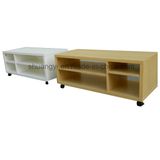 2017 Popular TV Stand Entertainment Unit Adjustable Cabinet White
