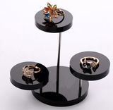 Glossy Black Acrylic Ring Pop-up Display Base