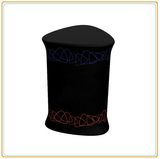 Portable Fabric Promotion Counter with Triangular Tabletop