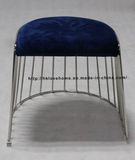 Morden Restaurant Stackable Strings Chrome Wire Dining Bar Stools