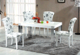High Quality Modern Dining Room Furniture Tempered Glass Dining Table