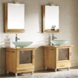 Yellow Solid Wood Bathroom Vanity