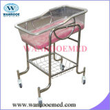 Bbc005 Stainless Steel Hospital Baby Bed with Mattress