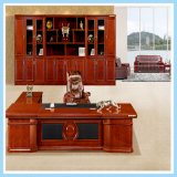 Luxury Large Executive Office Desk Boss Table with Wooden Leg