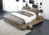 Foshan Manufacture Bedroom Furniture Nice Double Leather Soft Bed
