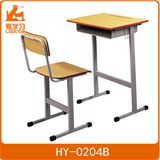 Student Studying Wood Table with Chair for Primary School