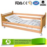 Sk010-2 Hospital ICU Wooden Patient Recovery Nursing Care Bed with Backrest