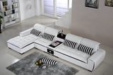 UK White Corner Leather Sofa