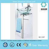 Tempered Glass Top Bathroom Furniture (BLS-2167)