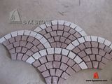 Red Porphyry + G603 Light Grey Granite Cobblestone
