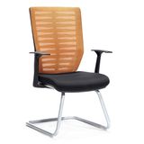 Modern Design of Plastic Meeting Chair with Colorfull Fabrics for Options