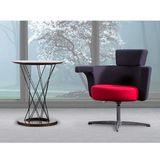 Fabric Type Swivel Swing Chair with Arm Padding with Comfortable Sitting