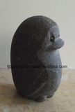 Animal Pengiun Sculpture Made by Black Natural Boulder