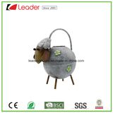 Powder Coated Metal Sheep Watering Can Figurine for Home and Garden Ornaments