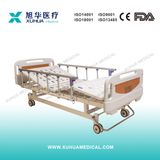Fashion Three Functions Manual Hospital Bed with New Designed Side Rails