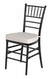 White and Black Resin Tiffany Chair for Banquet