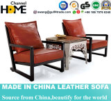 Elegant Home Furniture Leather Wooden Hotel Chair (HC016)