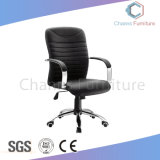 Modern Furniture Office Middle Back Leather Swivel Chair with Metal Base (CAS-EC1848)