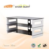 High Quality MDF & Tempered Glass TV Stand Has Cable Management (CT-FTVS-D106)