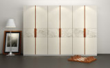 Bedroom Furniture Acrylic High Gloss Melamine Wardrobe Closet (zy-036)