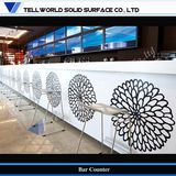 Modern and Elegant Interior Design Curved Cocktail Bar Counter