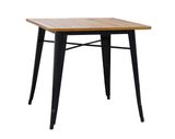 Modern Industrial Tolix Marais Dining Restaurant Knock Down Wooden Table