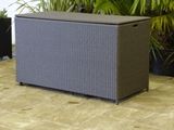 Large Rattan Cushion Storage Box