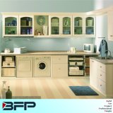 Luxury Glass Panel Wooden Laundry Room Cabinet