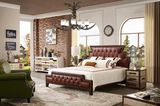 China Shunde Furniture Soft Leather Bed with Headboard Designs Jbl2016