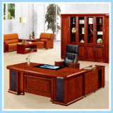Modern Luxury Office Table Executive Desk Wooden Furniture with Side Table