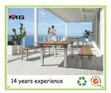 Outdoor Garden Bench with Stainless Steel Frames
