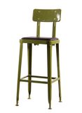 Modern Metal Restaurant Lyon Industrial Bar Chairs