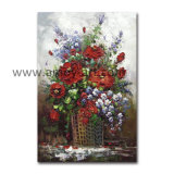Heavy Oil Flower Oil Painting for Home Decoration