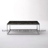 Marble Top Stainless Steel Table with Hotel Furniture
