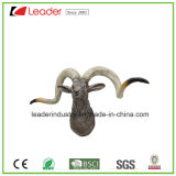 Polyresin Sheep Head Sculpture for Home and Wall Decoration