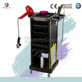 Heavy Duty Steel Frame Beauty Salon Rolling Plastic Trolley Cart with 4 Drawers