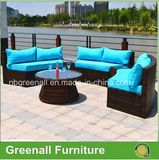 Semi-Round Rattan Outdoor Sectional Garden Wicker Furniture