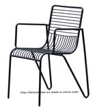 Replica Modern Metal Dining Restaurant Arm Stackable Chairs