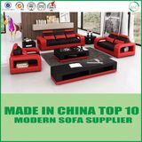 Red Color Modern Loveseat Custom Italian Sectional Leather Sofa