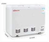 216L Double Temperature with Two Cabinet One for Freezer One for Refrigaration