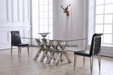 Modern Dining Room Set Glass Fixing Dining Table